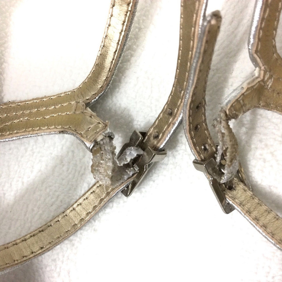 ❌SOLD❌Antonio Melani Silver Jeweled Stilleto's 9.5 - Picture 8 of 8